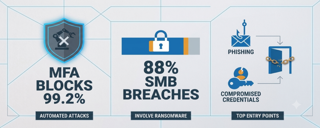 12-Step Cloud Security Checklist for Small Business Migration This cloud security checklist for small business owners starts with MFA, which blocks 99.2% of attacks; ransomware present in 88% of small business breaches