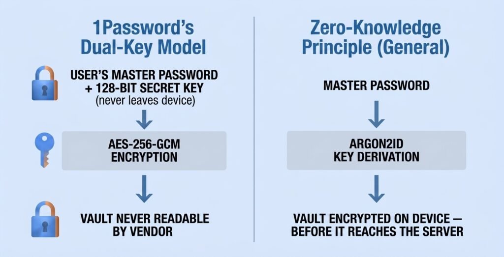GDPR Password Managers for Small Business: EU Hosting & Data Residency For GDPR password managers for small business, this compares 1Password's dual-key encryption model and the general zero-knowledge encryption principle
