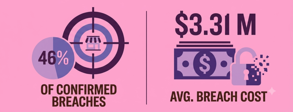 7 Business WiFi Security Tools to Stop Small Business Breaches The case for business WiFi security tools: 46% of confirmed small business data breaches; average cost $3.31 million.